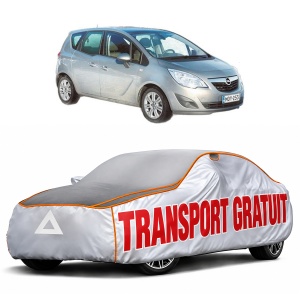 Husa Prelata Antigrindina Auto OPEL MERIVA B MPV (S10) din 2010-2017, Protectie auto contra intemperiilor la grindina, Waterproof, 4x Stickere auto OPEL