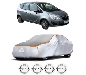 Husa Prelata Antigrindina Auto OPEL MERIVA B VAN (S10) din 2013-2017, Protectie auto contra intemperiilor la grindina, Waterproof, 4x Stickere auto OPEL - Img 2