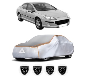 Husa Prelata Antigrindina Auto PEUGEOT 407 (6D_) din 2004-2011, Protectie auto contra intemperiilor la grindina, Waterproof, 4x Stickere auto PEUGEOT - Img 2