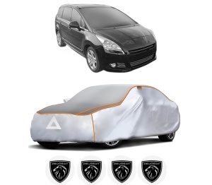 Husa Prelata Antigrindina Auto PEUGEOT 5008 I Van (0U_) din 2012-2017, Protectie auto contra intemperiilor la grindina, Waterproof, 4x Stickere auto PEUGEOT - Img 2