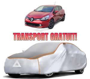 Husa Prelata Antigrindina Auto RENAULT CLIO IV Hatchback Van (BH_) din 2014-2021, Protectie auto contra intemperiilor la grindina, Waterproof, 4x Stickere auto RENAULT