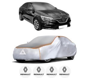 Husa Prelata Antigrindina Auto RENAULT MEGANE IV Saloon din 2016-2019, Protectie auto contra intemperiilor la grindina, Waterproof, 4x Stickere auto RENAULT - Img 2