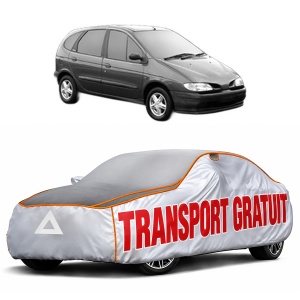 Husa Prelata Antigrindina Auto RENAULT MEGANE Scénic VAN (JA0/1_) din 1997-1999, Protectie auto contra intemperiilor la grindina, Waterproof, 4x Stickere auto RENAULT