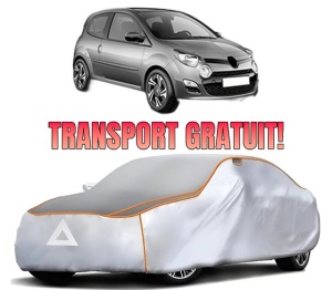 Husa Prelata Antigrindina Auto RENAULT TWINGO II (CN0_) din 2007-2014, Protectie auto contra intemperiilor la grindina, Waterproof, 4x Stickere auto RENAULT
