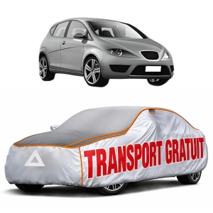 Husa Prelata Antigrindina Auto SEAT ALTEA (5P1) din 2004-2015, Protectie auto contra intemperiilor la grindina, Waterproof, 4x Stickere auto SEAT