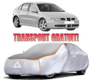 Husa Prelata Antigrindina Auto SEAT LEON (1M1) din 1999-2006, Protectie auto contra intemperiilor la grindina, Waterproof, 4x Stickere auto SEAT
