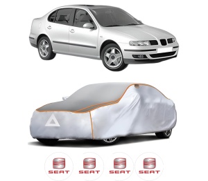 Husa Prelata Antigrindina Auto SEAT TOLEDO II (1M2) din 1998-2006, Protectie auto contra intemperiilor la grindina, Waterproof, 4x Stickere auto SEAT - Img 2
