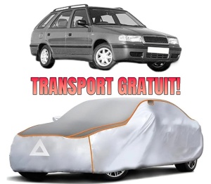 Husa Prelata Antigrindina Auto SKODA FELICIA II Estate (6U5) din 1996-2001, Protectie auto contra intemperiilor la grindina, Waterproof, 4x Stickere auto SKODA