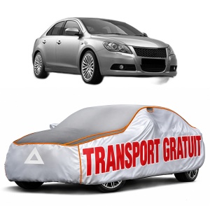 Husa Prelata Antigrindina Auto SUZUKI KIZASHI (FR) din 2010-2014, Protectie auto contra intemperiilor la grindina, Waterproof, 4x Stickere auto SUZUKI