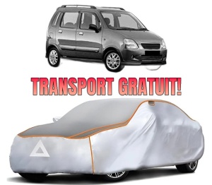 Husa Prelata Antigrindina Auto SUZUKI WAGON R+ (MA) din 2000-2008, Protectie auto contra intemperiilor la grindina, Waterproof, 4x Stickere auto SUZUKI