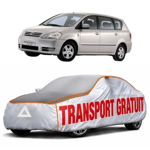Husa Prelata Antigrindina Auto TOYOTA AVENSIS VERSO (_M2_) din 2001-2010, Protectie auto contra intemperiilor la grindina, Waterproof, 4x Stickere auto TOYOTA