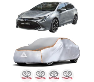 Husa Prelata Antigrindina Auto TOYOTA COROLLA Estate (_E21_) din 2019-2023, Protectie auto contra intemperiilor la grindina, Waterproof, 4x Stickere auto TOYOTA - Img 2