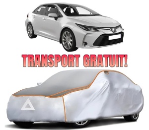 Husa Prelata Antigrindina Auto TOYOTA COROLLA Hatchback (_E21_, _EA1_, _EH1_) din 2018-2023, Protectie auto contra intemperiilor la grindina, Waterproof, 4x Stickere auto TOYOTA