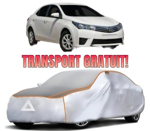 Husa Prelata Antigrindina Auto TOYOTA COROLLA Saloon (_E18_, ZRE1_) din 2013-2019, Protectie auto contra intemperiilor la grindina, Waterproof, 4x Stickere auto TOYOTA