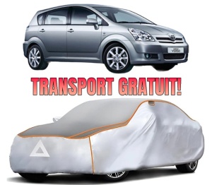 Husa Prelata Antigrindina Auto TOYOTA COROLLA Verso (ZER_, ZZE12_, R1_) din 2004-2009, Protectie auto contra intemperiilor la grindina, Waterproof, 4x Stickere auto TOYOTA