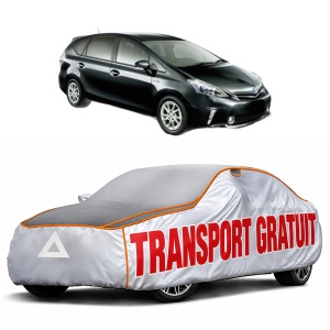 Husa Prelata Antigrindina Auto TOYOTA PRIUS PLUS VAN (_W4_) din 2014, Protectie auto contra intemperiilor la grindina, Waterproof, 4x Stickere auto TOYOTA