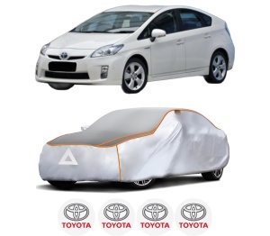 Husa Prelata Antigrindina Auto TOYOTA PRIUS (_W3_) din 2008-2016, Protectie auto contra intemperiilor la grindina, Waterproof, 4x Stickere auto TOYOTA - Img 2