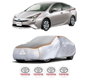 Husa Prelata Antigrindina Auto TOYOTA PRIUS (_W5_) din 2015-2022, Protectie auto contra intemperiilor la grindina, Waterproof, 4x Stickere auto TOYOTA - Img 2