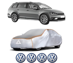 Husa Prelata Antigrindina Auto Volskwagen GOLF ALLTRACK VII Variant (BA5, BV5) din 2014-2020, Protectie auto contra intemperiilor la grindina, Waterproof, 4x Stickere auto Volskwagen - Img 2