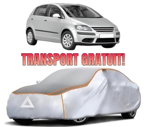 Husa Prelata Antigrindina Auto Volskwagen GOLF PLUS V (5M1, 521) din 2004-2013, Protectie auto contra intemperiilor la grindina, Waterproof, 4x Stickere auto Volskwagen