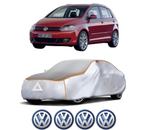 Husa Prelata Antigrindina Auto Volskwagen GOLF PLUS Van (521) din 2009-2014, Protectie auto contra intemperiilor la grindina, Waterproof, 4x Stickere auto Volskwagen - Img 2