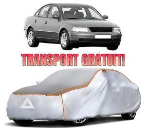 Husa Prelata Antigrindina Auto Volskwagen PASSAT B5 (3B2) din 1996-2000, Protectie auto contra intemperiilor la grindina, Waterproof, 4x Stickere auto Volskwagen