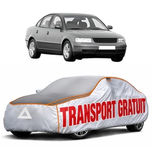 Husa Prelata Antigrindina Auto Volskwagen PASSAT B5 (3B2) din 1996-2000, Protectie auto contra intemperiilor la grindina, Waterproof, 4x Stickere auto Volskwagen