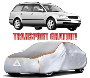 Husa Prelata Antigrindina Auto Volskwagen PASSAT B5 Variant (3B5) din 1997-2000, Protectie auto contra intemperiilor la grindina, Waterproof, 4x Stickere auto Volskwagen
