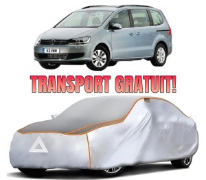 Husa Prelata Antigrindina Auto Volskwagen SHARAN VAN (7N1, 7N2) din 2010-2015, Protectie auto contra intemperiilor la grindina, Waterproof, 4x Stickere auto Volskwagen