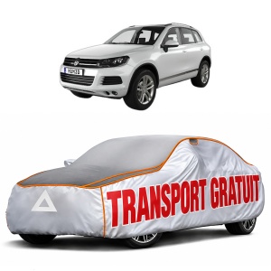 Husa Prelata Antigrindina Auto Volskwagen TOUAREG VAN (7P5) din 2011-2014, Protectie auto contra intemperiilor la grindina, Waterproof, 4x Stickere auto Volskwagen