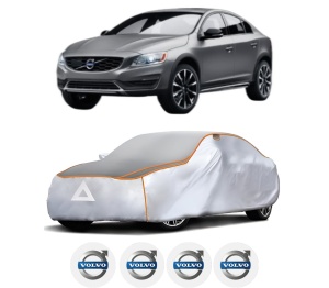 Husa Prelata Antigrindina Auto VOLVO S60 II Cross Country (134) din 2015-2018, Protectie auto contra intemperiilor la grindina, Waterproof, 4x Stickere auto VOLVO - Img 2