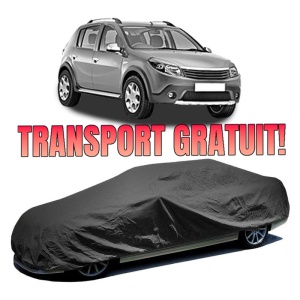 Husa prelata auto pentru DACIA SANDERO II 2012, impermeabilă, neagră