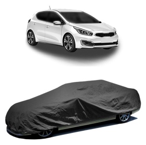 Husa prelata auto pentru KIA CEED Hatchback Van (CD) 2018 - 2020, culoare negru, material textil impermeabil, rezistanta la intemperii praf UV, CARPASSION Husa Protectie - Img 2