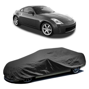 Husa prelata auto pentru NISSAN 350Z Coupe (Z33) 2002 - 2008, culoare negru, material textil impermeabil, rezistanta la intemperii praf UV, CARPASSION Husa Protectie - Img 2