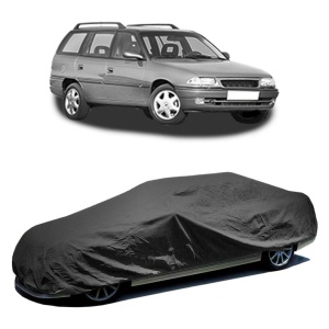 Husa prelata auto pentru OPEL ASTRA F CLASSIC Estate (T92) 1998 - 2005, culoare negru, material textil impermeabil, rezistanta la intemperii praf UV, CARPASSION Husa Protectie - Img 2