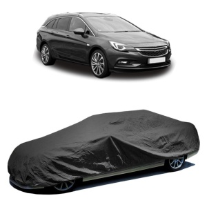 Husa prelata auto pentru OPEL ASTRA K Sports Tourer (B16) 2015 - 2022, culoare negru, material textil impermeabil, rezistanta la intemperii praf UV, CARPASSION Husa Protectie - Img 2