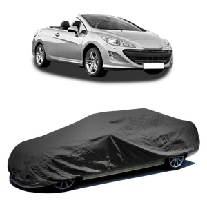 Husa prelata auto pentru PEUGEOT 308 CC (4B_) 2009 - 2014, culoare negru, material textil impermeabil, rezistanta la intemperii praf UV, CARPASSION Husa Protectie - Img 2