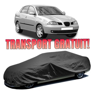 Husa prelata auto pentru SEAT CORDOBA (6L2) 2002 - 2009, culoare negru, material textil impermeabil, rezistanta la intemperii praf UV, CARPASSION Husa Protectie