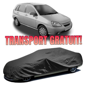 Husa prelata auto pentru SUZUKI LIANA Hatchback 2001 - 2007, culoare negru, material textil impermeabil, rezistanta la intemperii praf UV, CARPASSION Husa Protectie