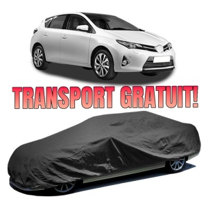Husa prelata auto pentru TOYOTA AURIS (_E18_) 2012 - 2018, culoare negru, material textil impermeabil, rezistanta la intemperii praf UV, CARPASSION Husa Protectie