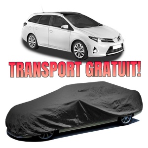 Husa prelata auto pentru TOYOTA AURIS Estate (_E18_) 2013 - 2018, culoare negru, material textil impermeabil, rezistanta la intemperii praf UV, CARPASSION Husa Protectie