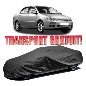 Husa prelata auto pentru TOYOTA COROLLA Saloon (_E12_) 2001 - 2008, culoare negru, material textil impermeabil, rezistanta la intemperii praf UV, CARPASSION Husa Protectie