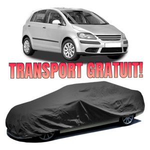 Husa prelata auto pentru Volkswagen Golf PLUS V (5M1, 521) 2004 - 2013, culoare negru, material textil impermeabil, rezistanta la intemperii praf UV, CARPASSION Husa Protectie