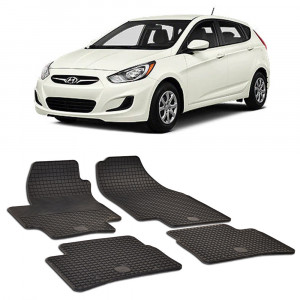Hyundai Accent (2006-) Set 4 covorase auto cauciuc Urban Line accesorii pentru autoturismul tau - masina v238440
