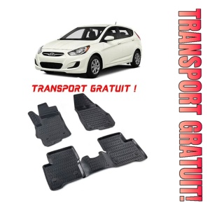 Hyundai Accent III 2005-2011 Set 4 covorase auto din cauciuc tip tavita premium line 3D - Transport Gratuit!