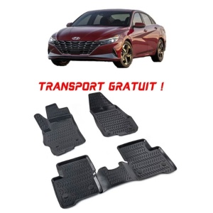 Hyundai Elantra VII 2020- Set 4 covorase auto din cauciuc tip tavita premium line 3D - Transport Gratuit! accesorii pentru autoturismul tau - masina v49024