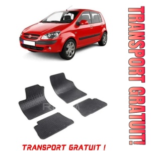 Hyundai Getz, Hatchback, fabricat din 2002 - 2008, set covorase auto dedicate, din cauciuc 100% Premium - Transport Gratuit