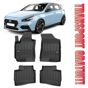 Hyundai I30 I, Hatchback, Din 07.2007 - 01.2012 , Set Covorase Auto Tip Tavita Premium 3D, din cauciuc