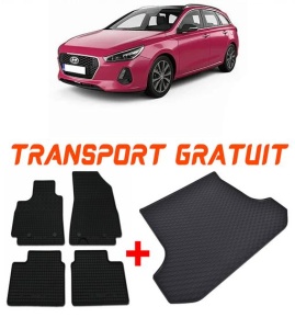 Hyundai I30 III Combi din 02.2020 - Prezent, Set Covorase + tavita portbagaj auto Portbagaj Superior *1 accesorii pentru autoturismul tau - masina v1220