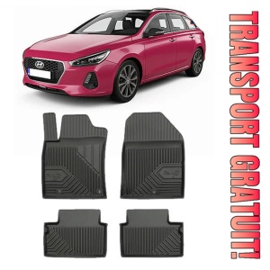 Hyundai I30 III Din 02.2017 - Prezent, Combi , Set Covorase Auto Tip Tavita Premium 3D, din cauciuc